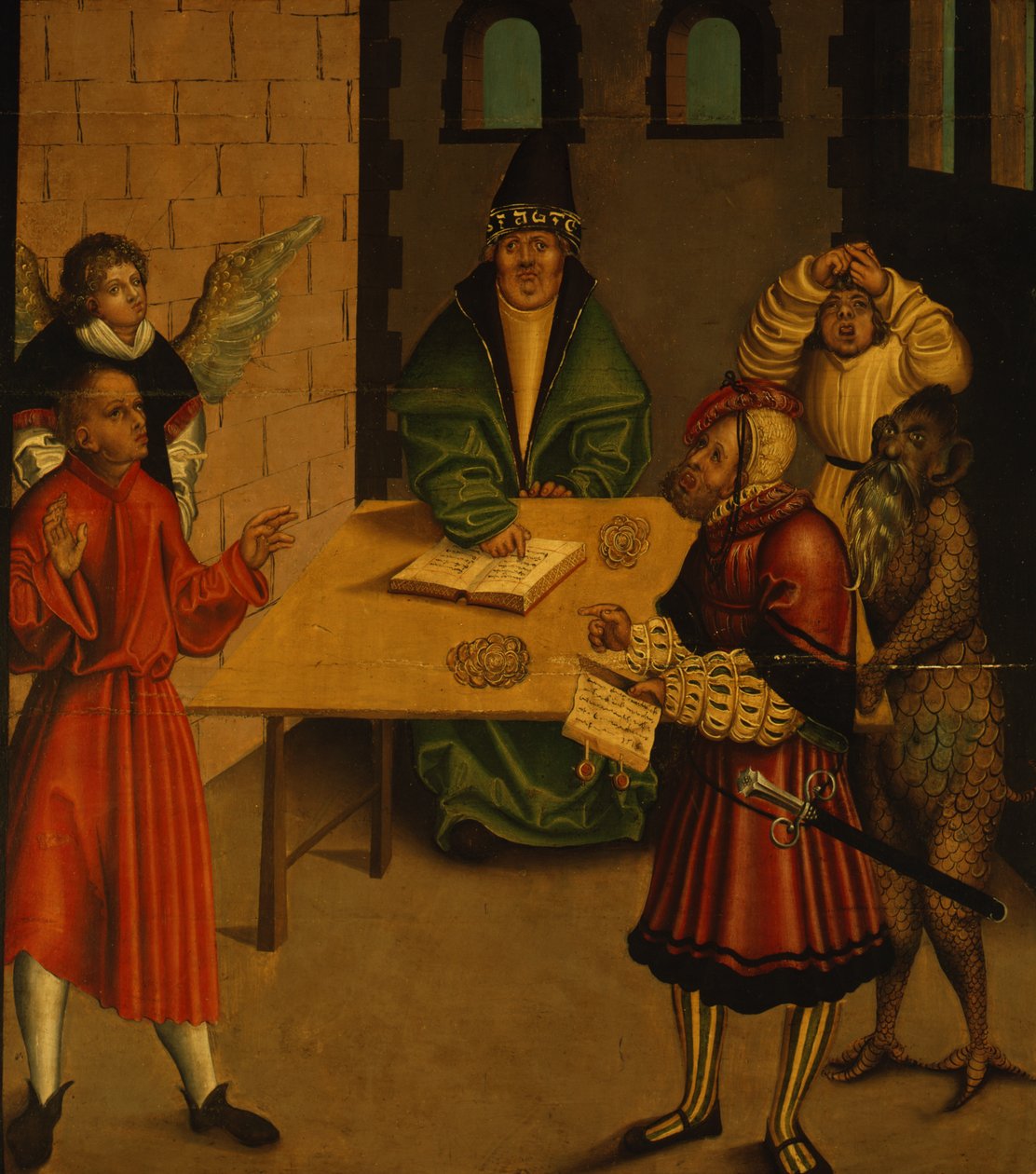 Os dez mandamentos, 1516 de Lucas Cranach the Elder