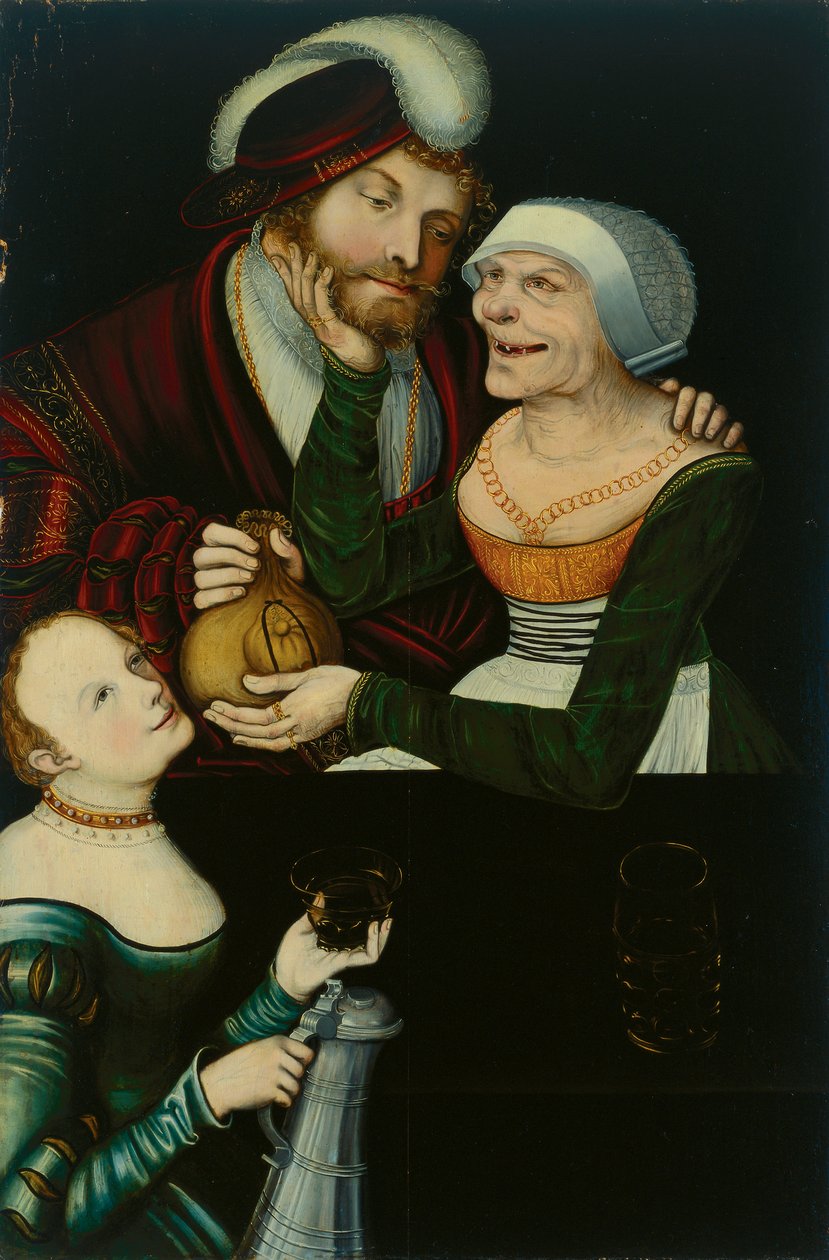 Casal inigualável de Lucas Cranach the Elder