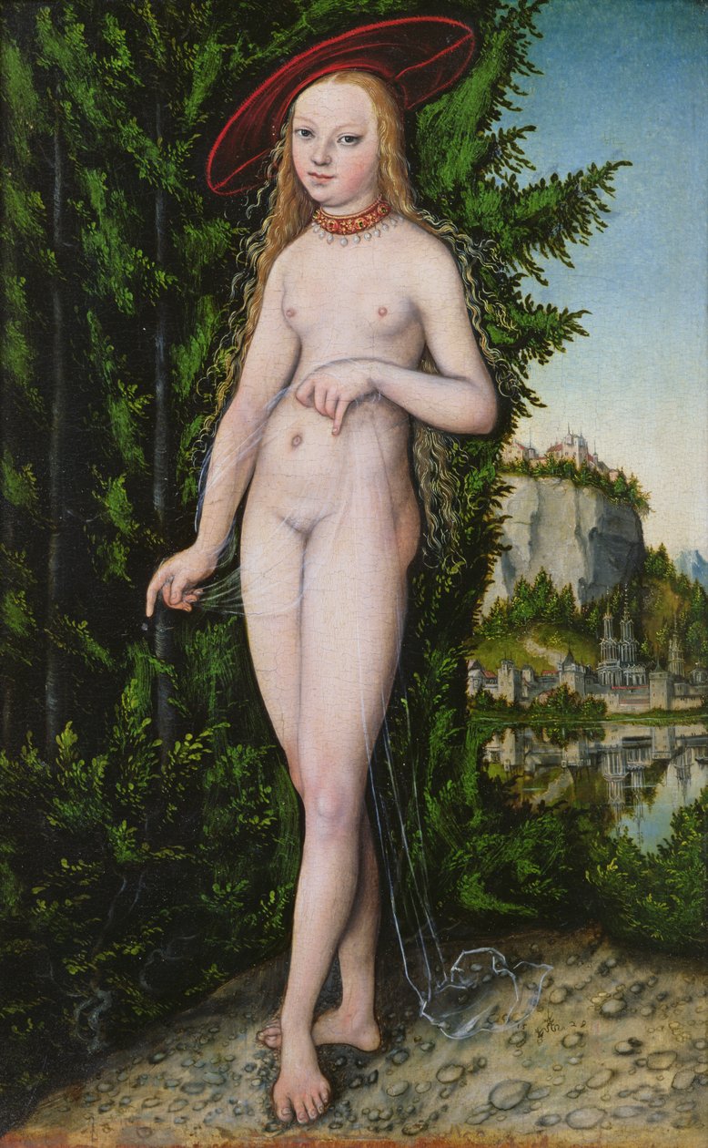 Vênus em uma paisagem, 1529 de Lucas Cranach the Elder