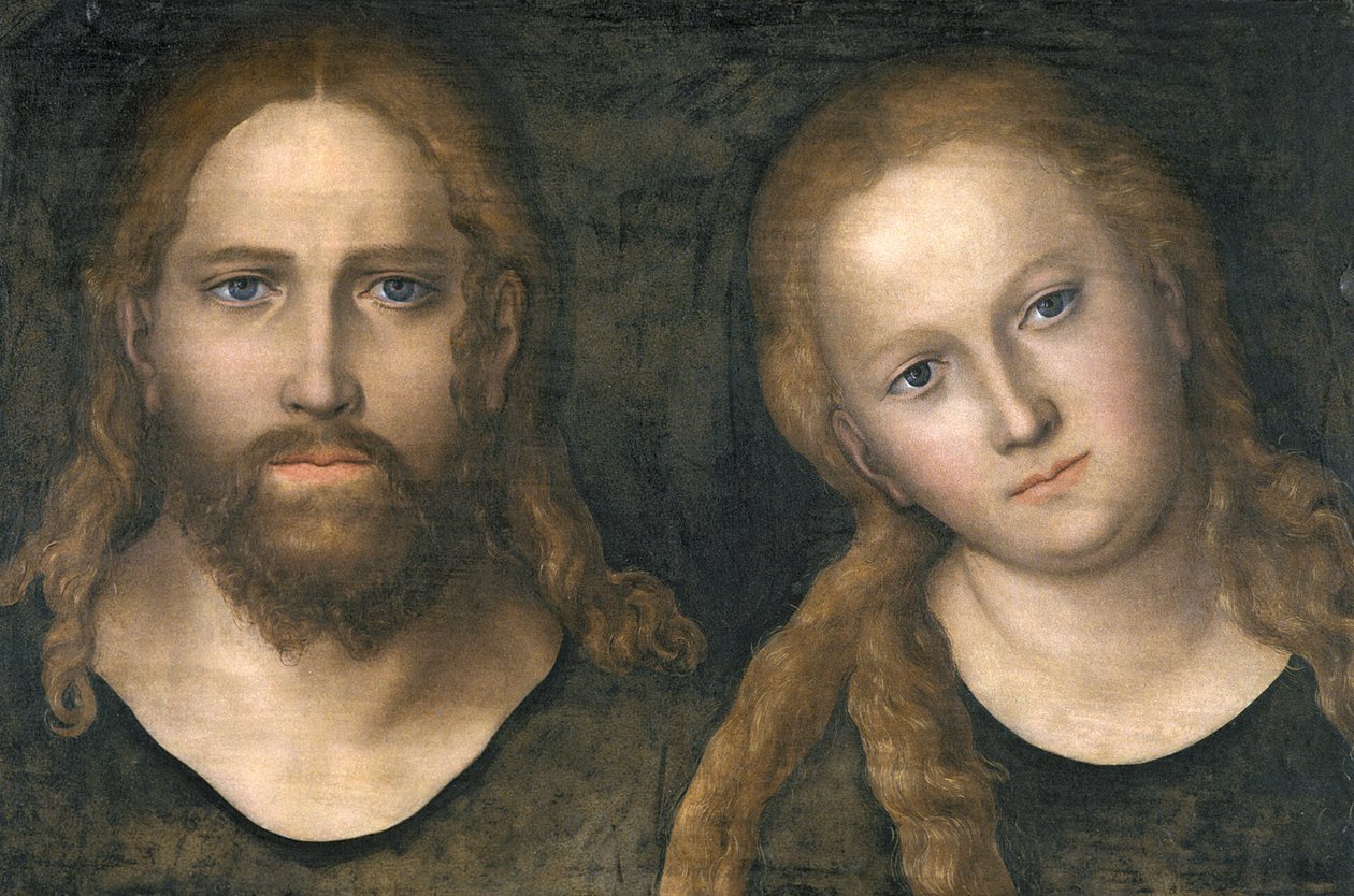 Cristo e Maria, 1516-20 de Lucas Cranach the Elder