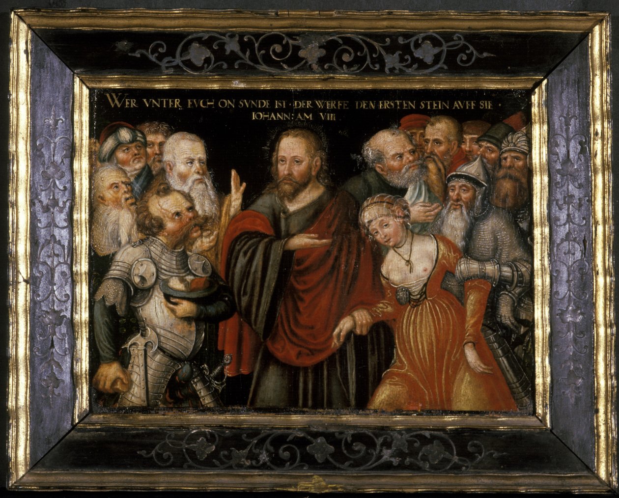 Cristo e a adúltera, c.1540-50 de Lucas Cranach the Elder