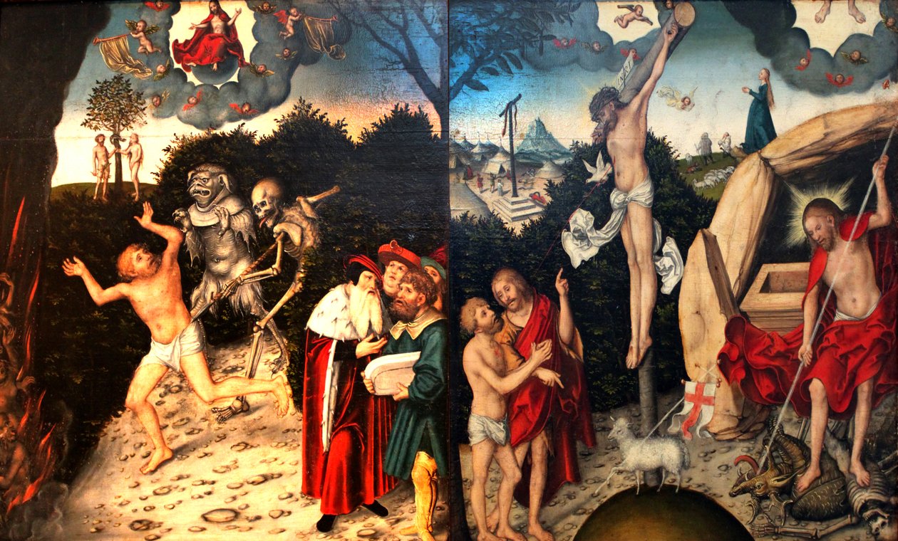 Alegoria da Lei e Graça de Lucas Cranach the Elder
