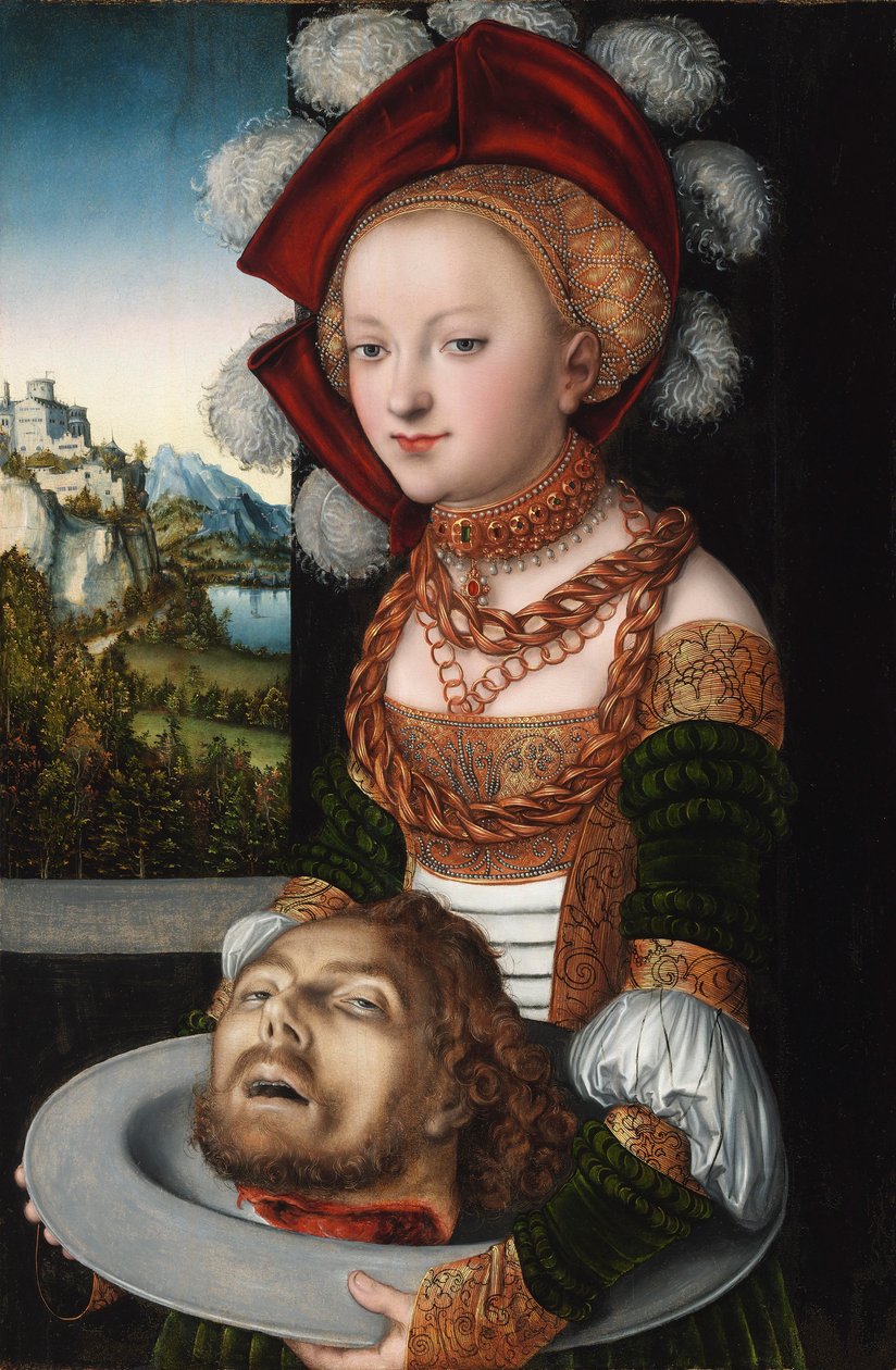 Francês: Salomé com a cabeça de São João Batista de Lucas Cranach the Elder
