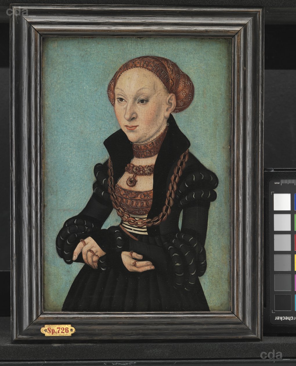 Retrato da Sibila Electress da Saxônia de Lucas Cranach the Elder