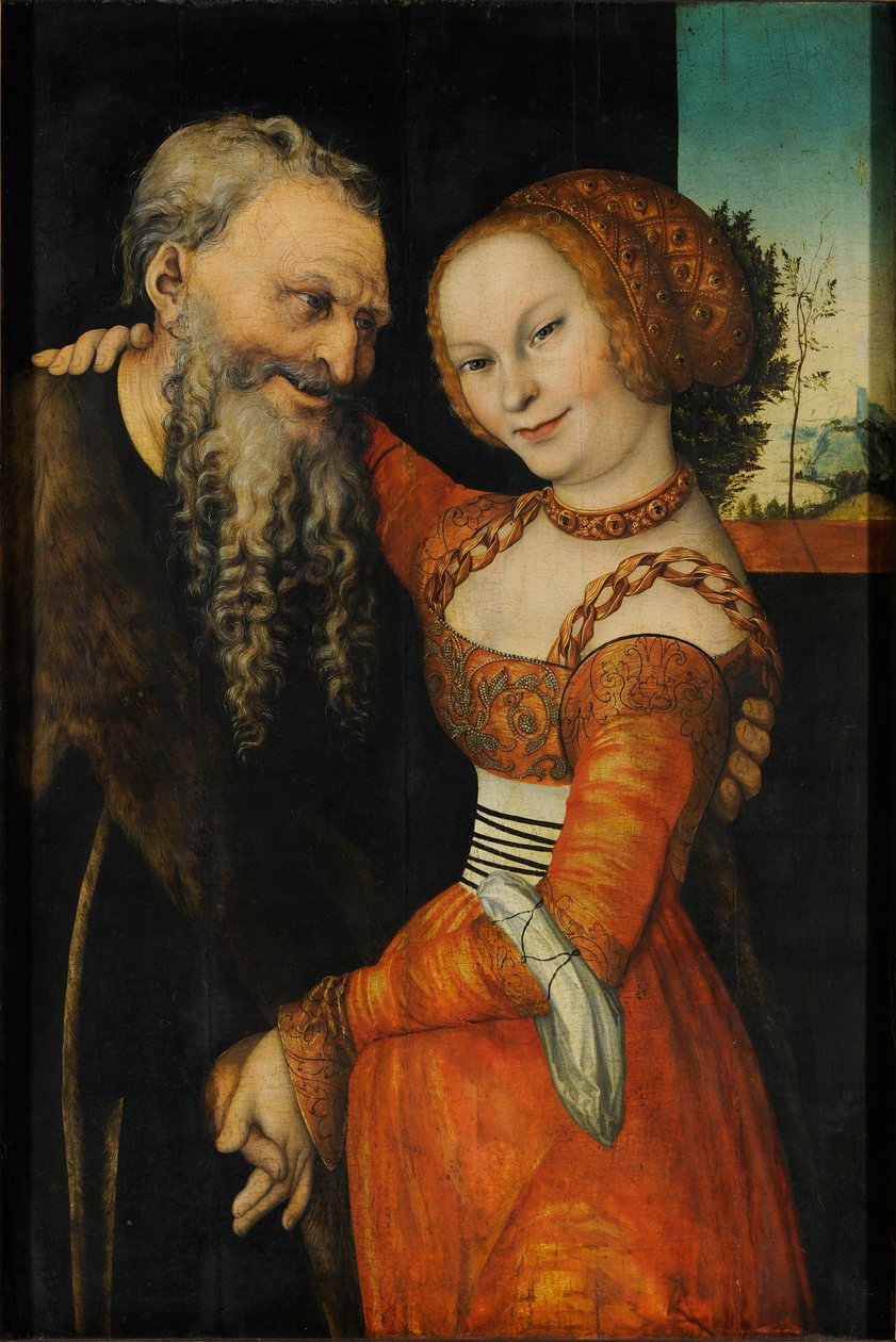 Um par mal combinado de Lucas Cranach the Elder