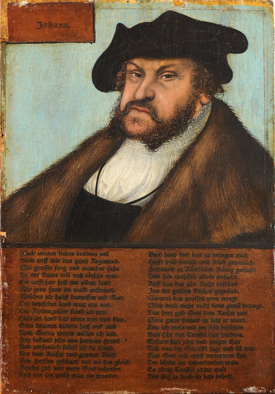 Johann o Steadfast, eleitor da Saxônia de Lucas Cranach the Elder