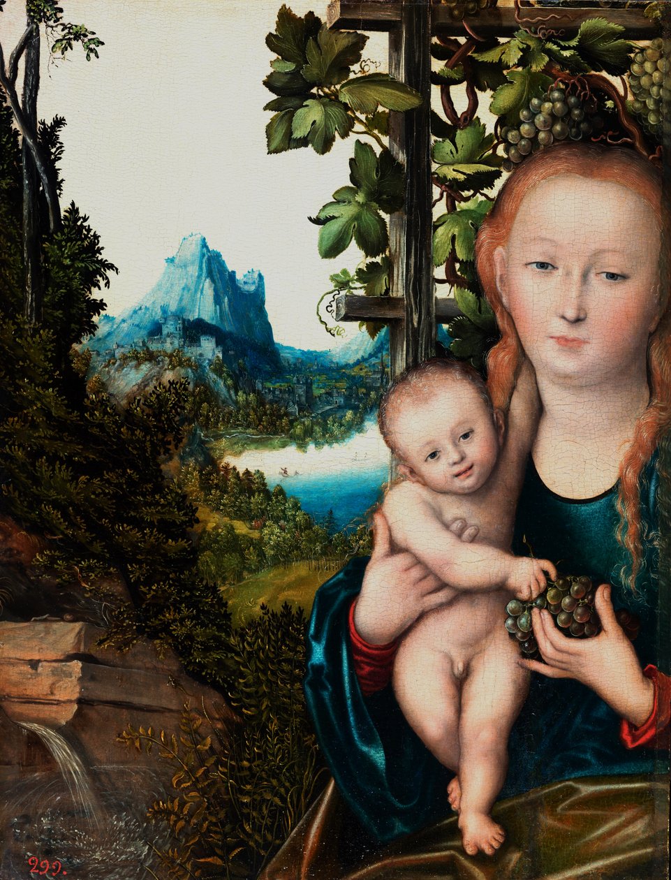 Madonna e criança de Lucas Cranach the Elder