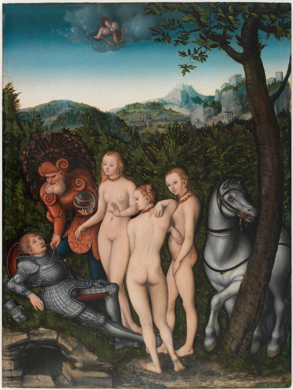 O julgamento de Paris de Lucas Cranach the Elder