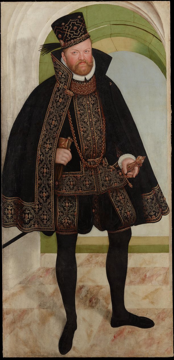Agosto, Eleitor da Saxônia (1526-1586) de Lucas Cranach the Younger  