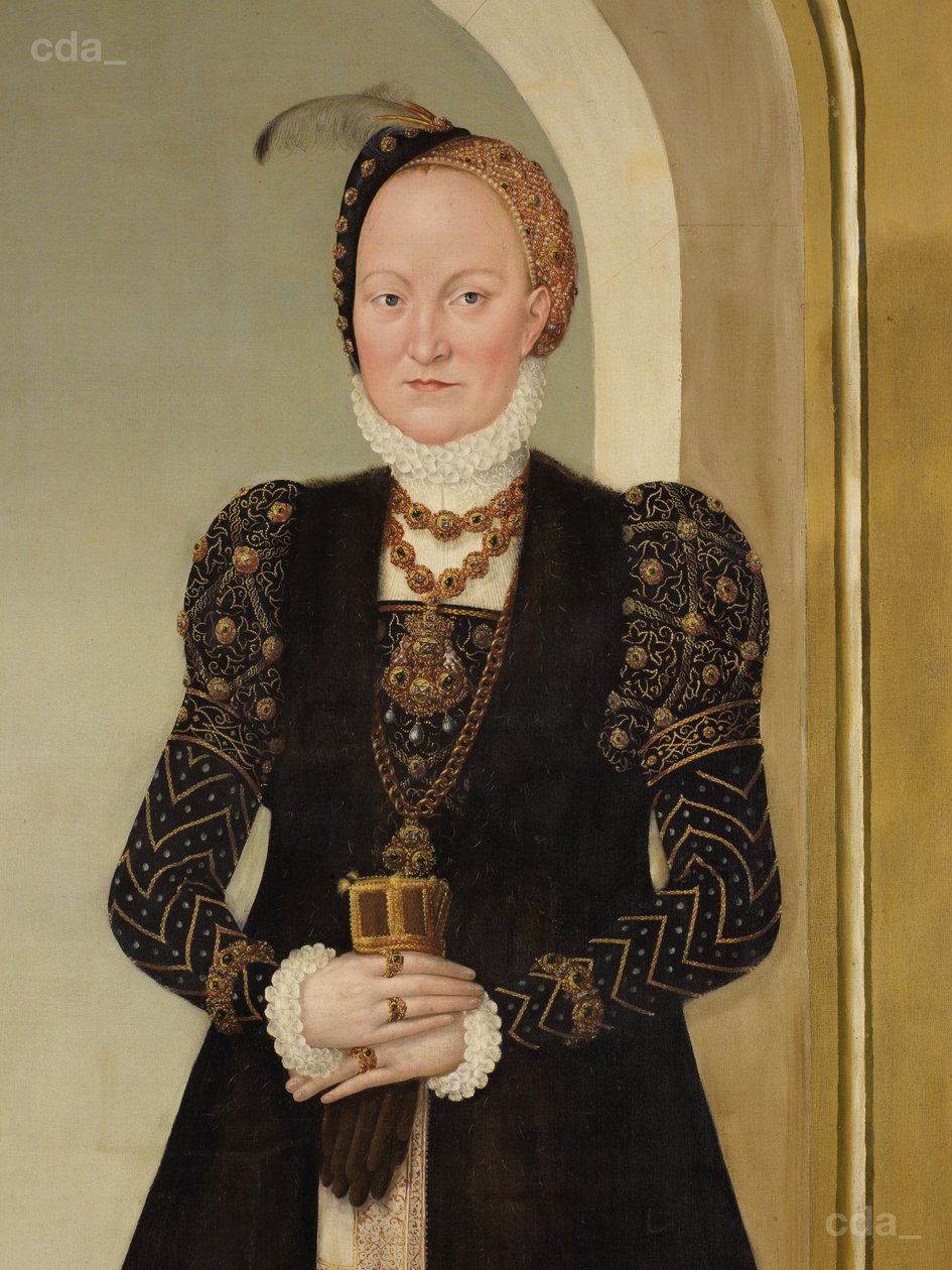 Retrato de Electress Anna de Lucas Cranach the Younger  