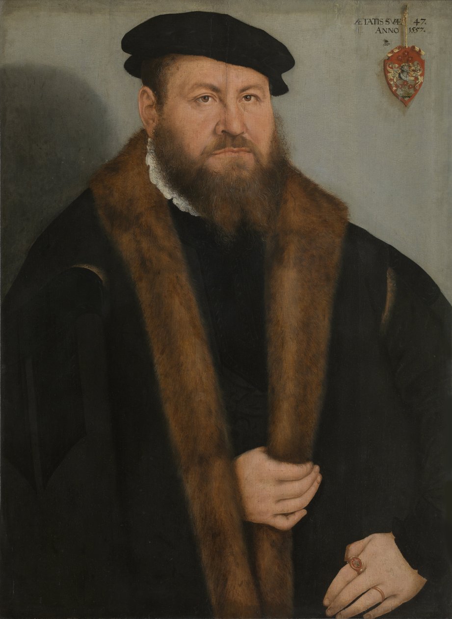 Retrato de um homem de Lucas Cranach the Younger  