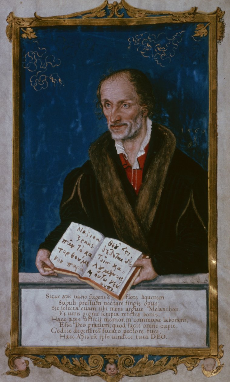 Retrato de Philipp Melanchthon de Lucas Cranach the Younger
