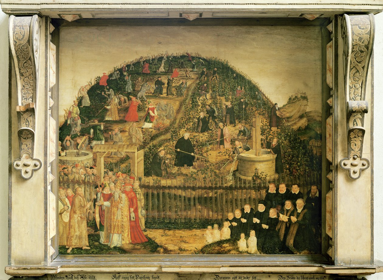 A vinha do senhor, 1569 de Lucas Cranach the Younger