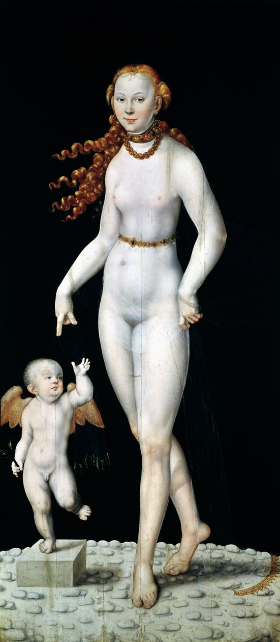 Vênus e Cupido de Lucas Cranach the Younger