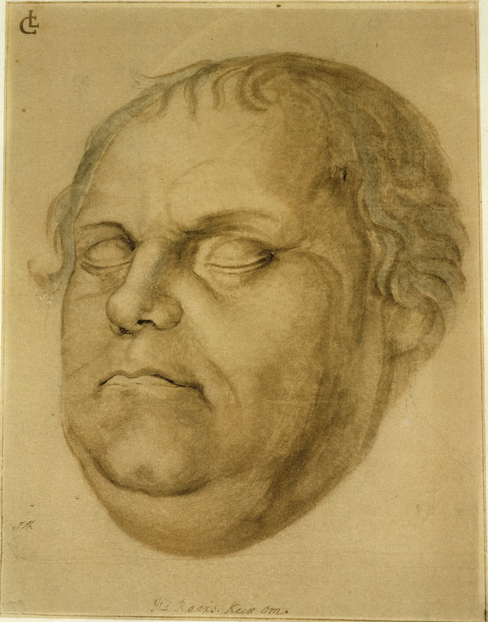 Retrato póstumo, Martin Luther, 1546 de Lucas Fortenagl