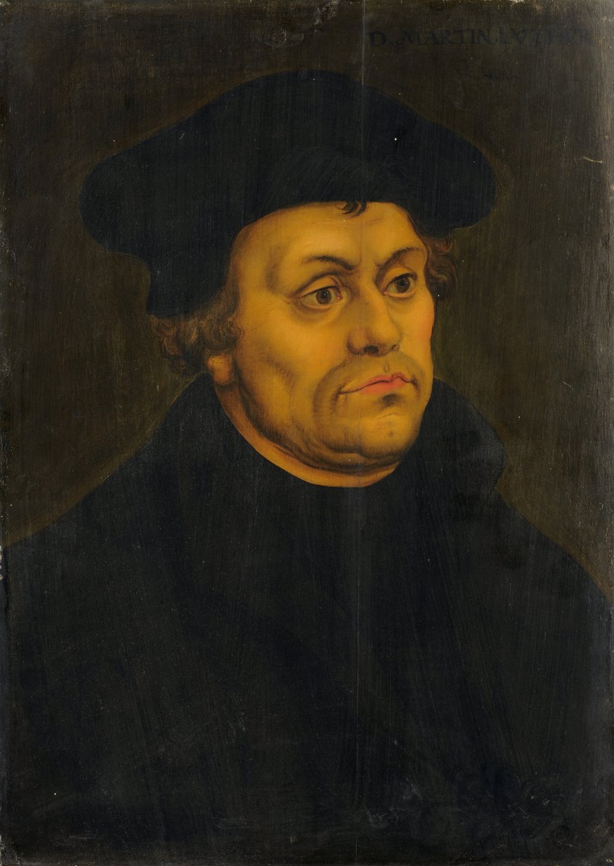Retrato de Martinho Lutero de Lucas Cranach the Elder