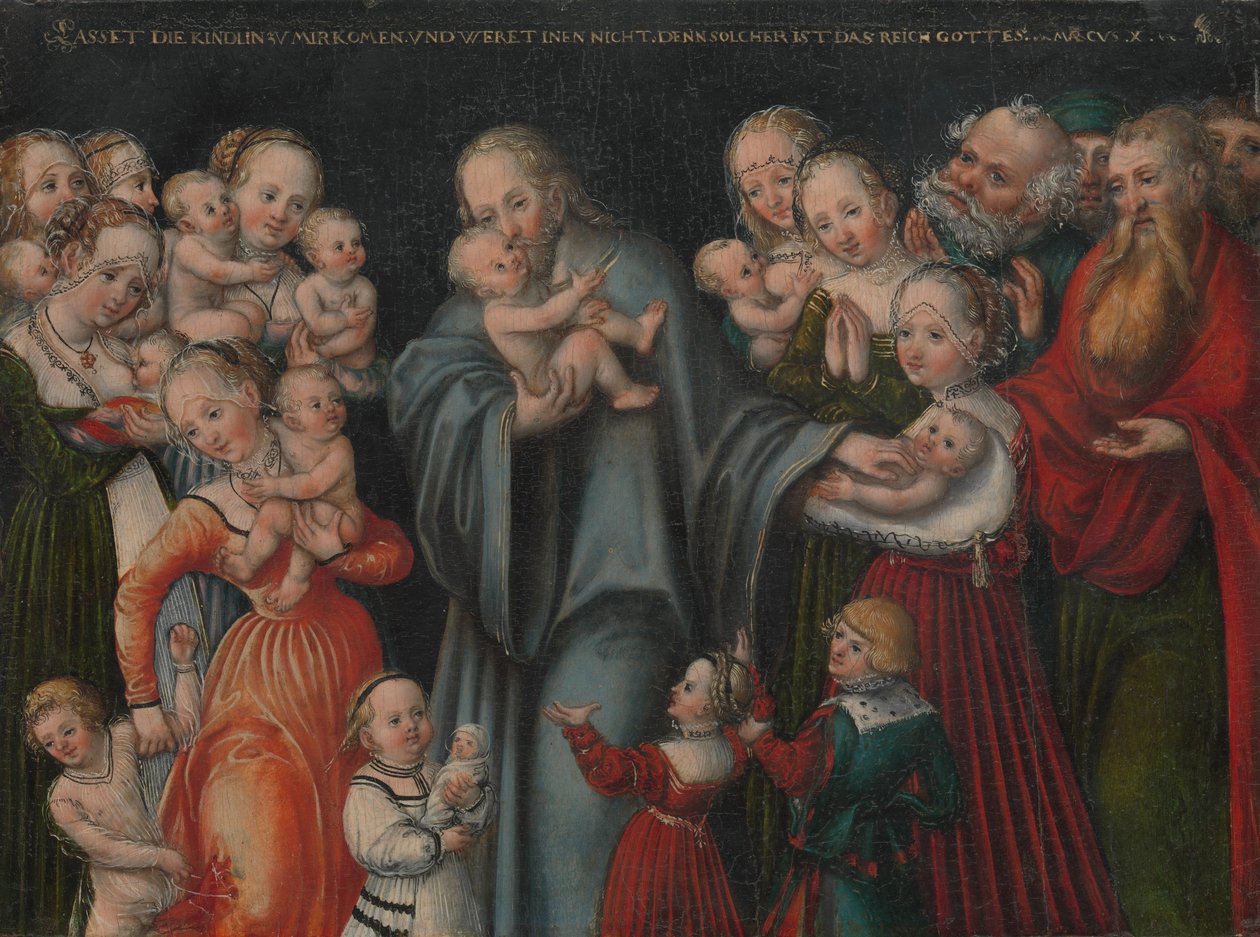 Cristo, abençoando as crianças, c.1545-50 de Lucas the Younger Cranach