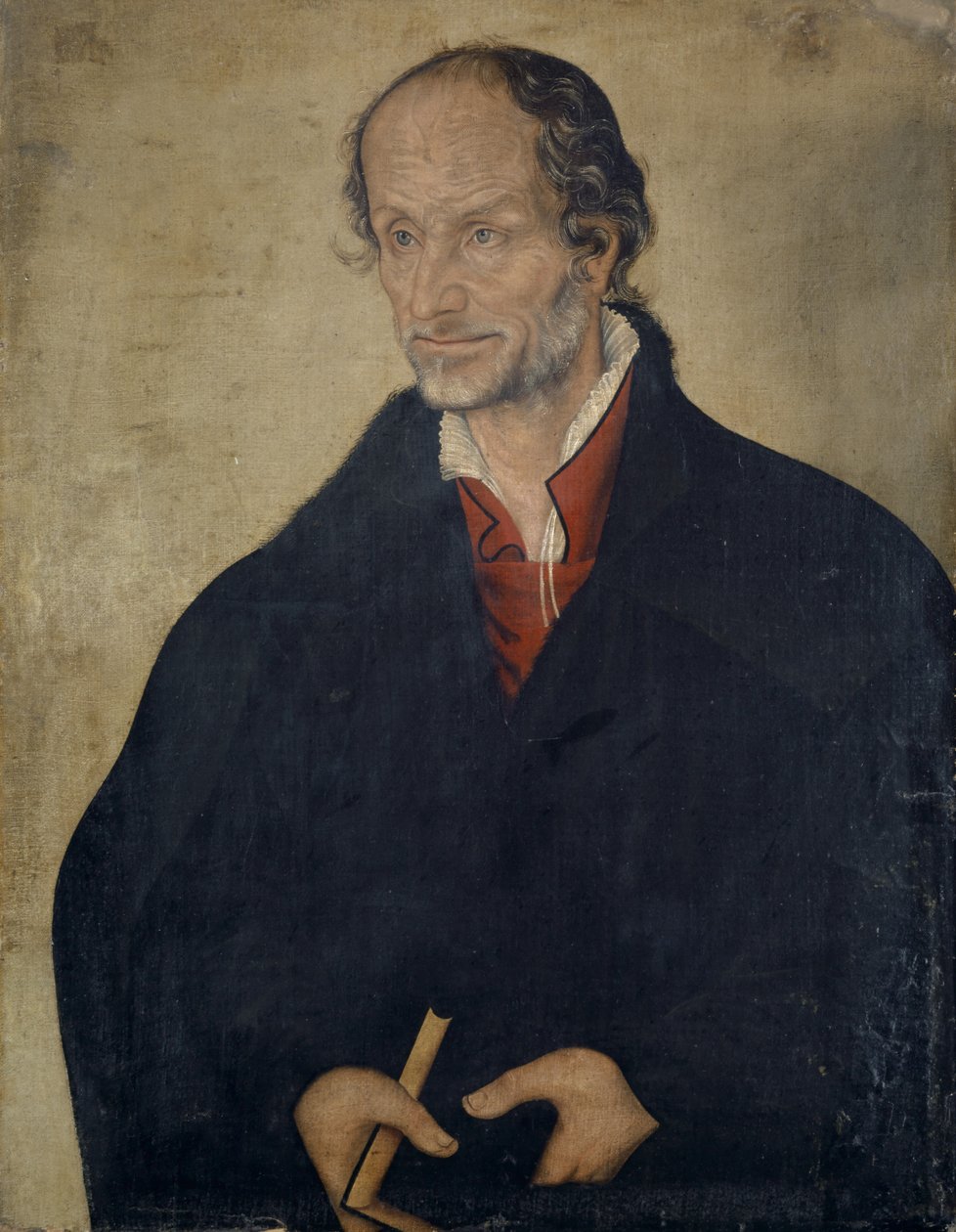 Retrato de Philipp Melanchthon, c.1560-80 de Lucas the Younger Cranach