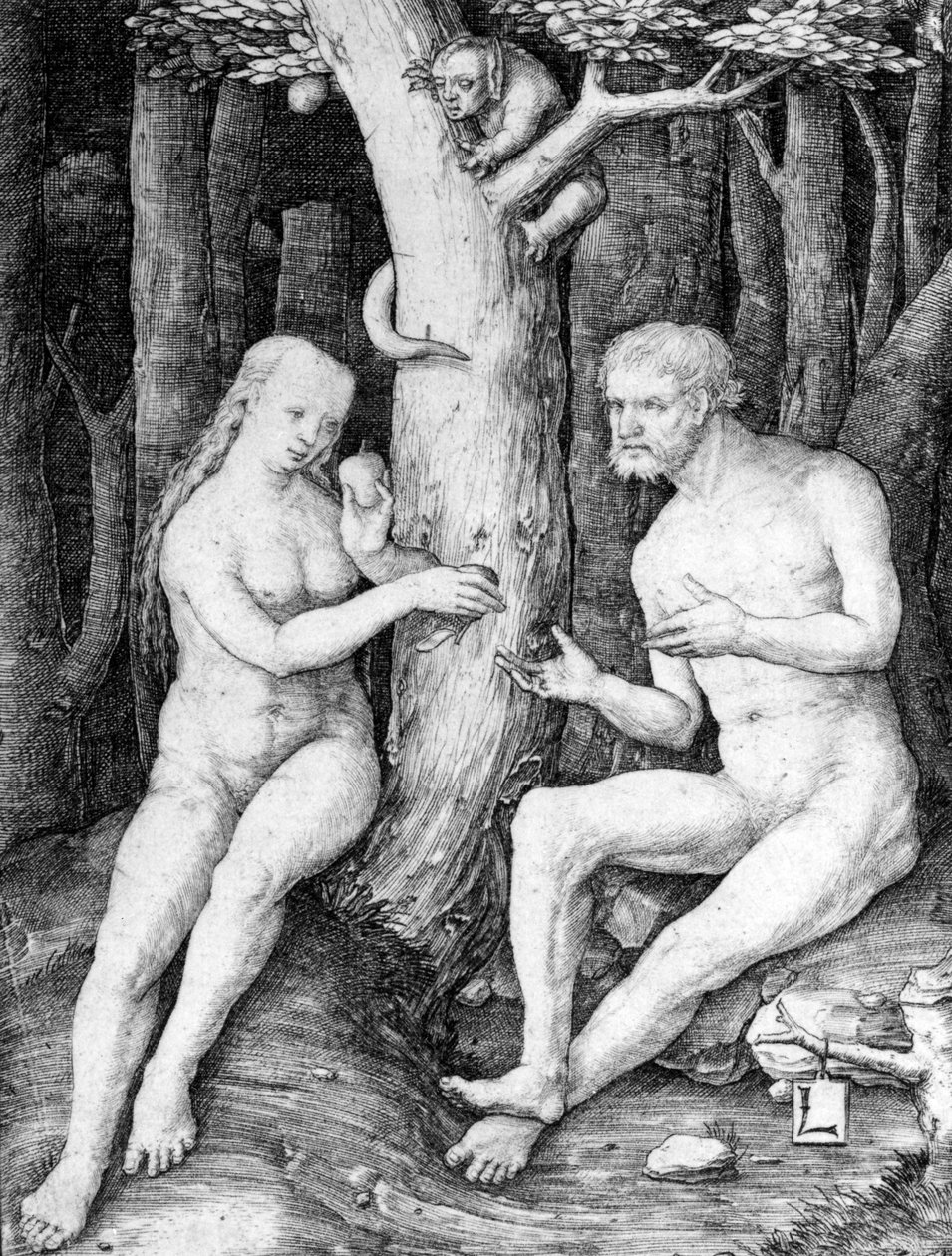 Adão e Eva, c.1506 de Lucas van Leyden