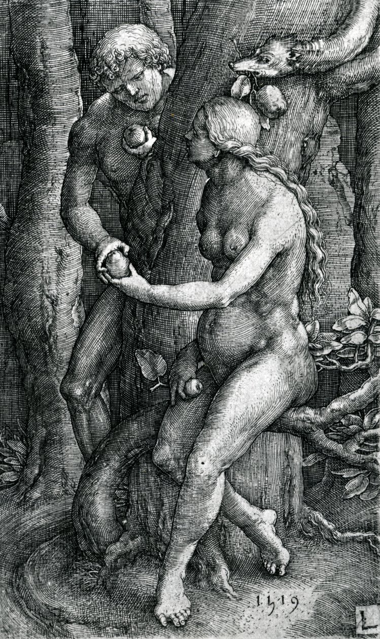 A Queda da Humanidade, 1519 de Lucas van Leyden