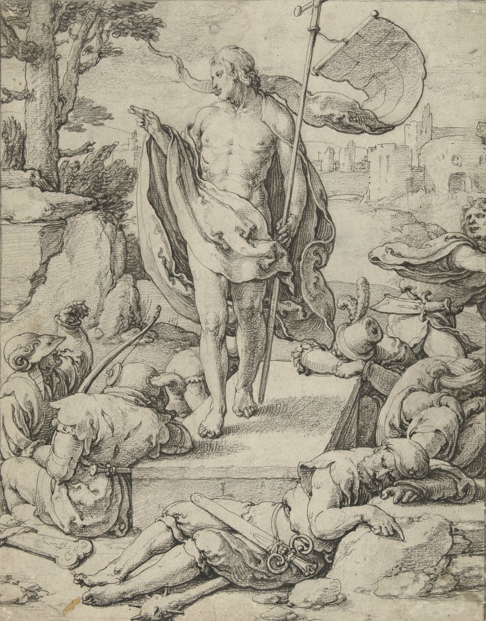 A ressurreição, c.1529-33 de Lucas van Leyden