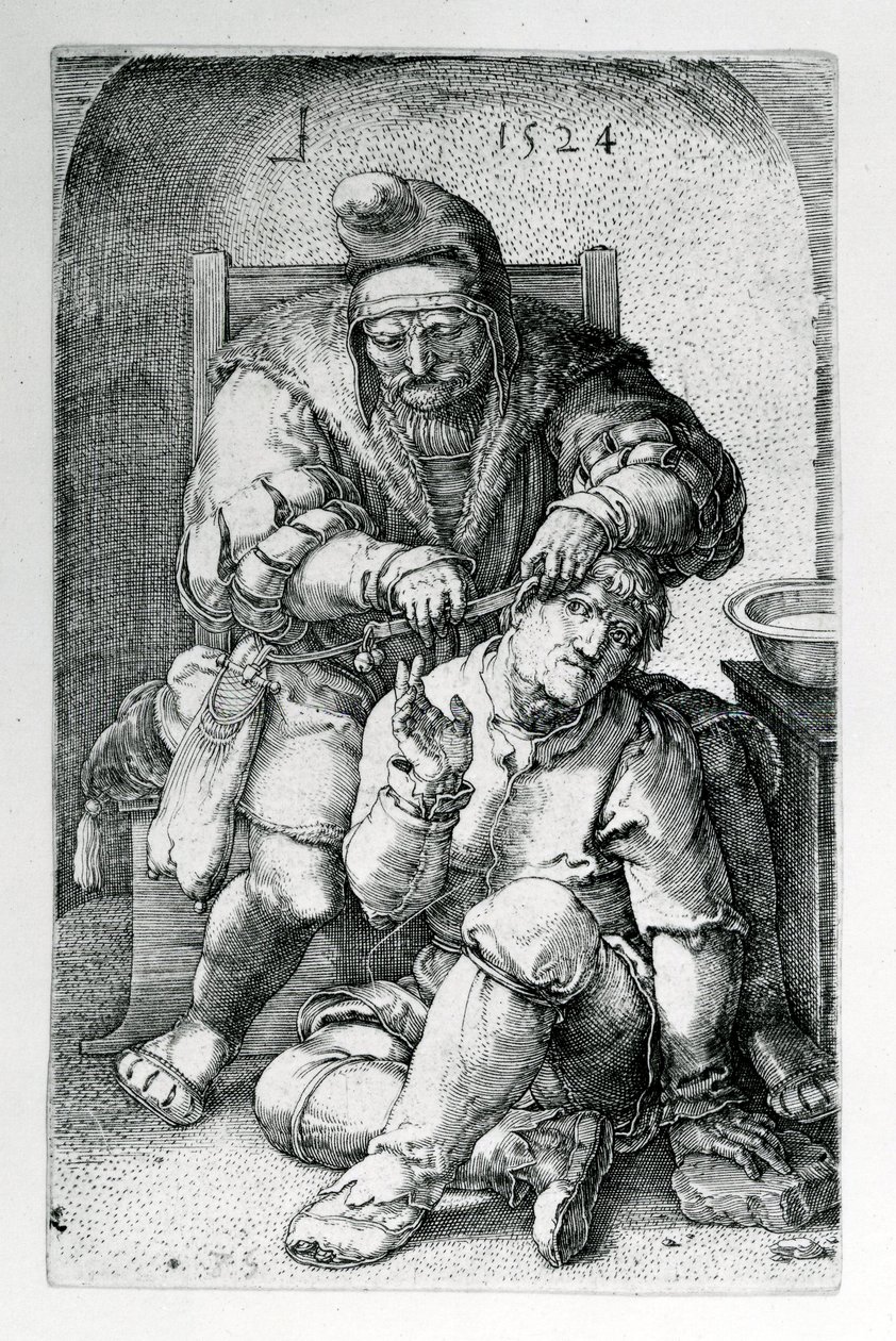 O cirurgião, 1524 de Lucas van Leyden