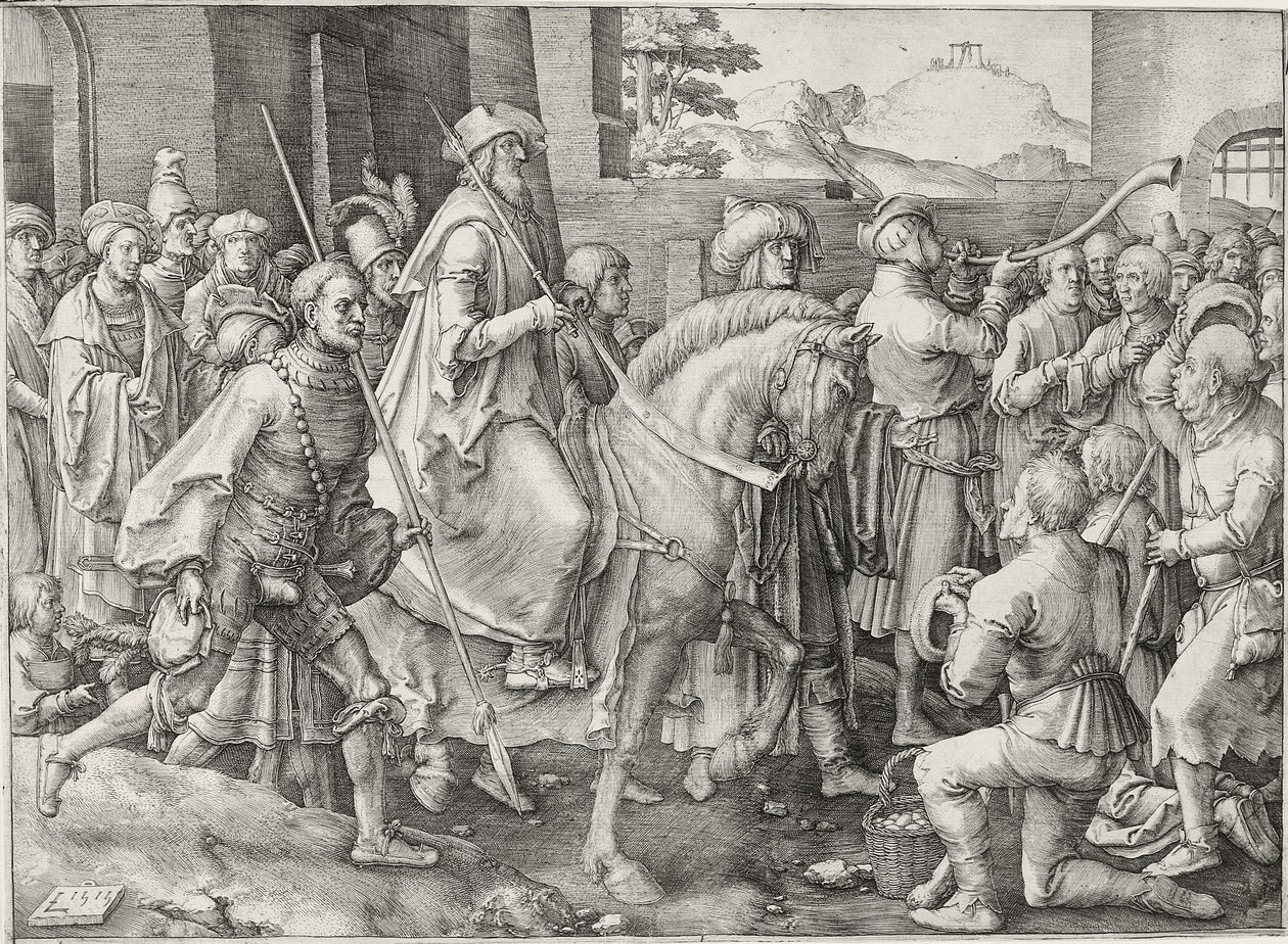 O triunfo de Mordecai, 1515 de Lucas van Leyden