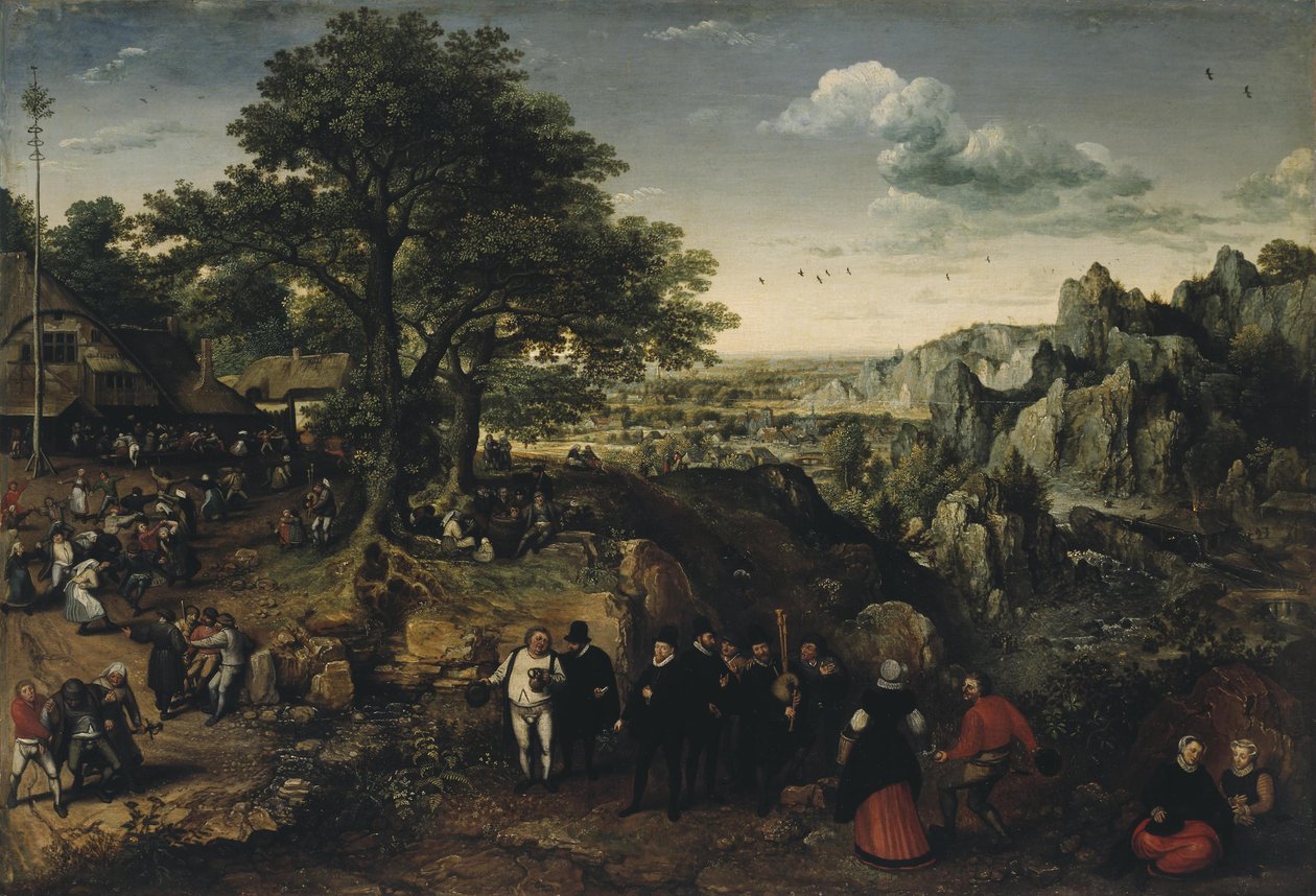 Paisagem com um Festival Rural de Lucas van Valckenborch