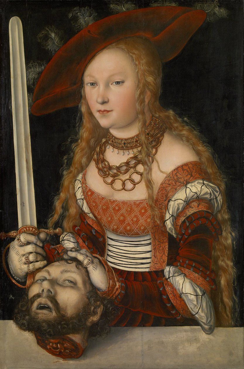 Judith com a cabeça de Holofernes de Lucas Cranach the Elder