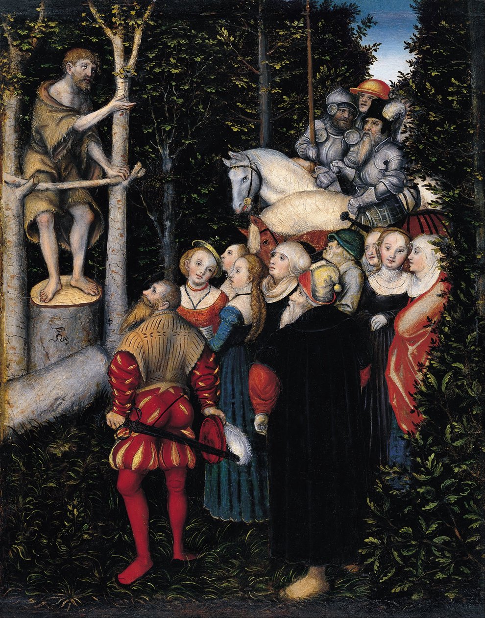 O Sermão de São João Batista de Lucas Cranach the Elder