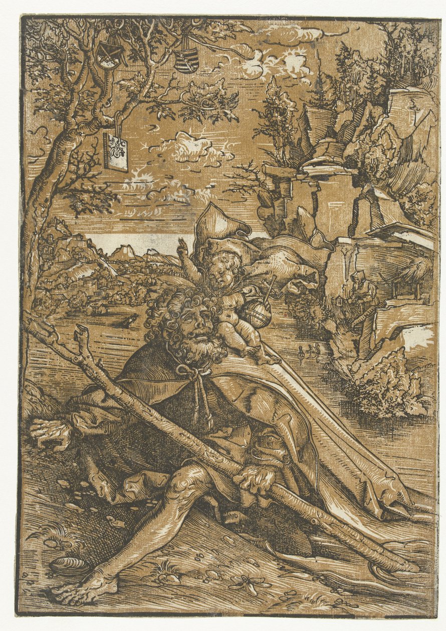 São Cristóvão com o Menino Jesus de Lucas Cranach