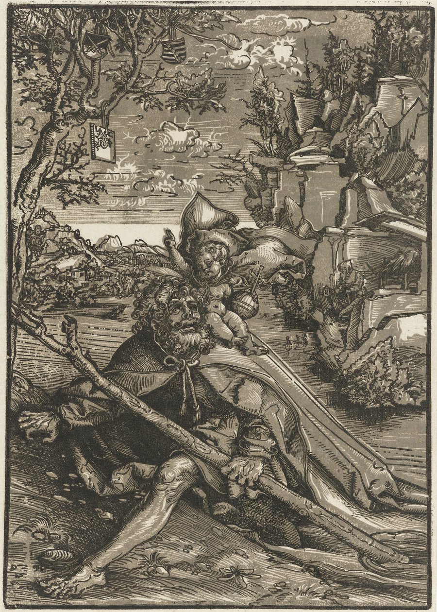 São Cristóvão com o Menino Jesus de Lucas Cranach