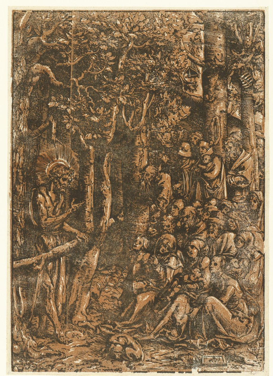 João Baptista pregando ao povo de Lucas Cranach