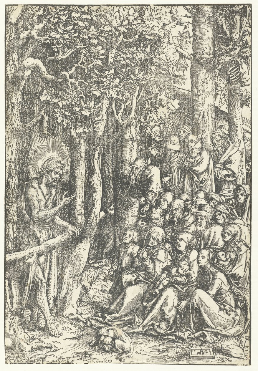 João Batista prega às pessoas de Lucas Cranach