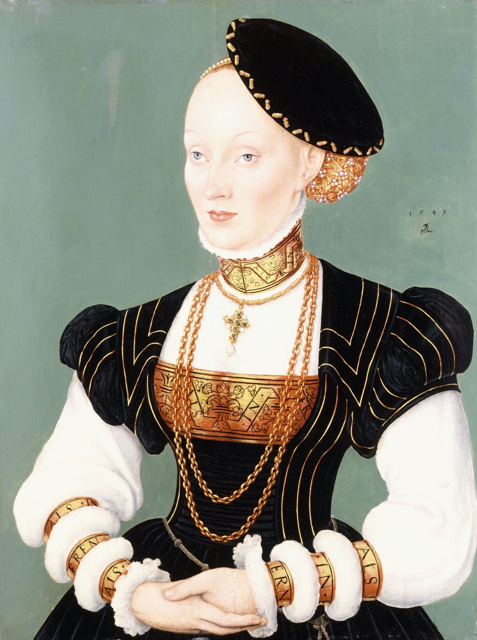 Retrato de Ana da Dinamarca de Lucas Cranach