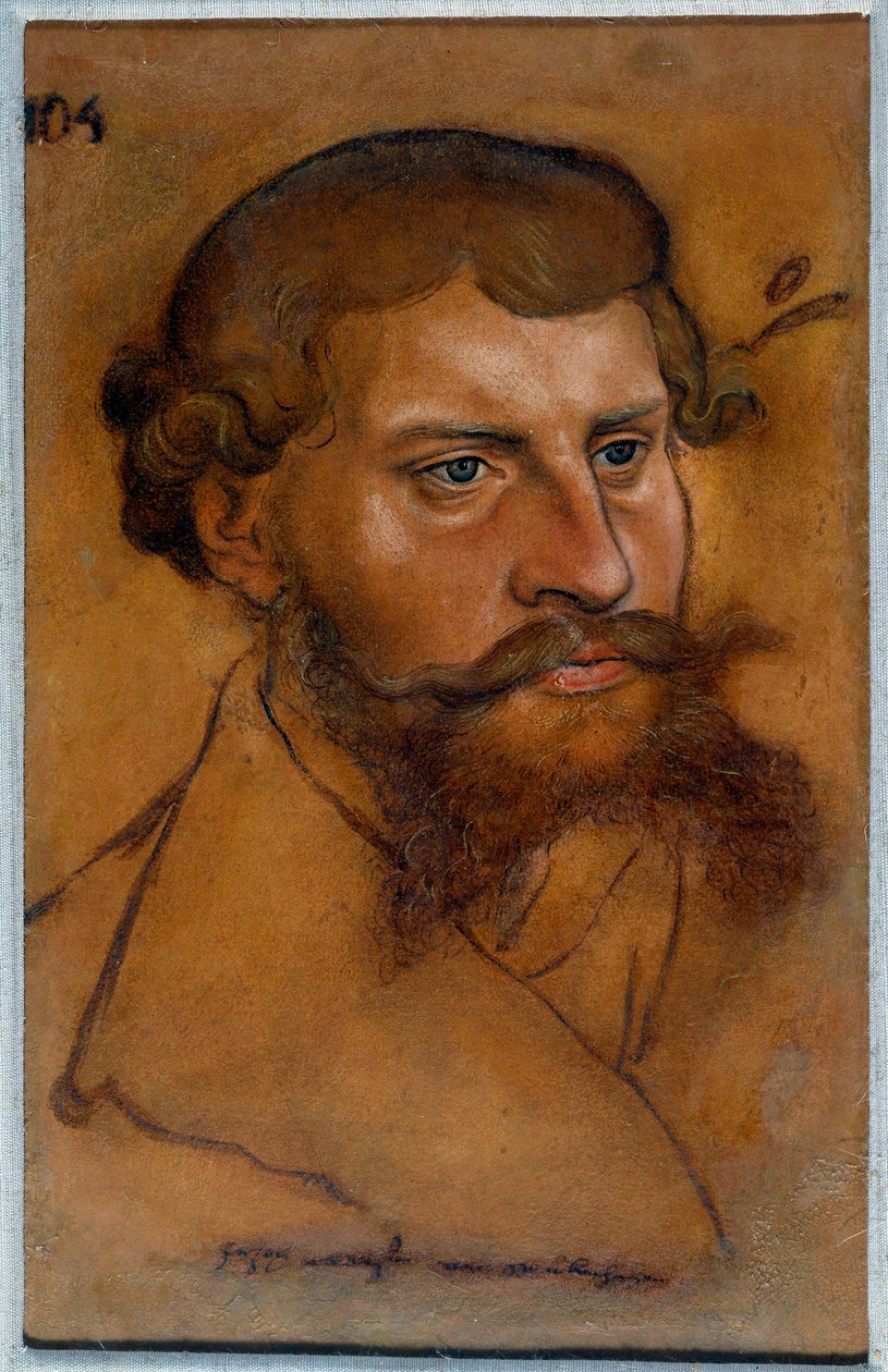 Retrato do Duque Ernesto IV da Saxônia, Príncipe da Reforma. Desenho de Lucas Cranach, o Velho de Lucas Cranach