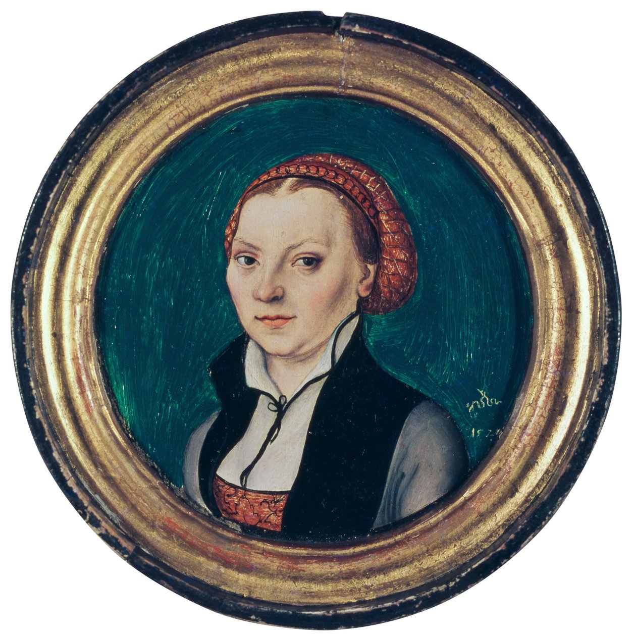 Retrato de Catarina de Bora, Esposa de Martinho Lutero, 1529 de Lucas Cranach the Elder