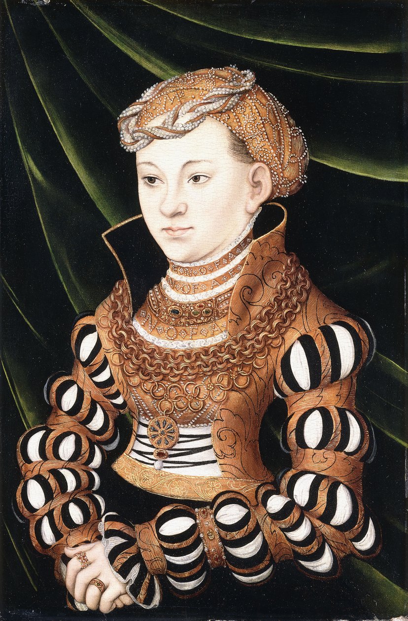 Retrato da princesa Margarida da Saxônia de Lucas Cranach