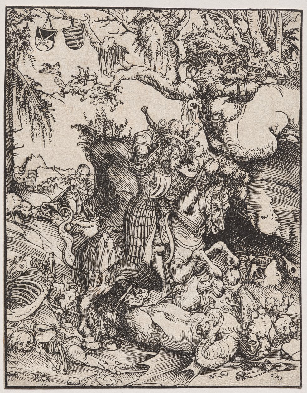 São Jorge matando o dragão de Lucas Cranach
