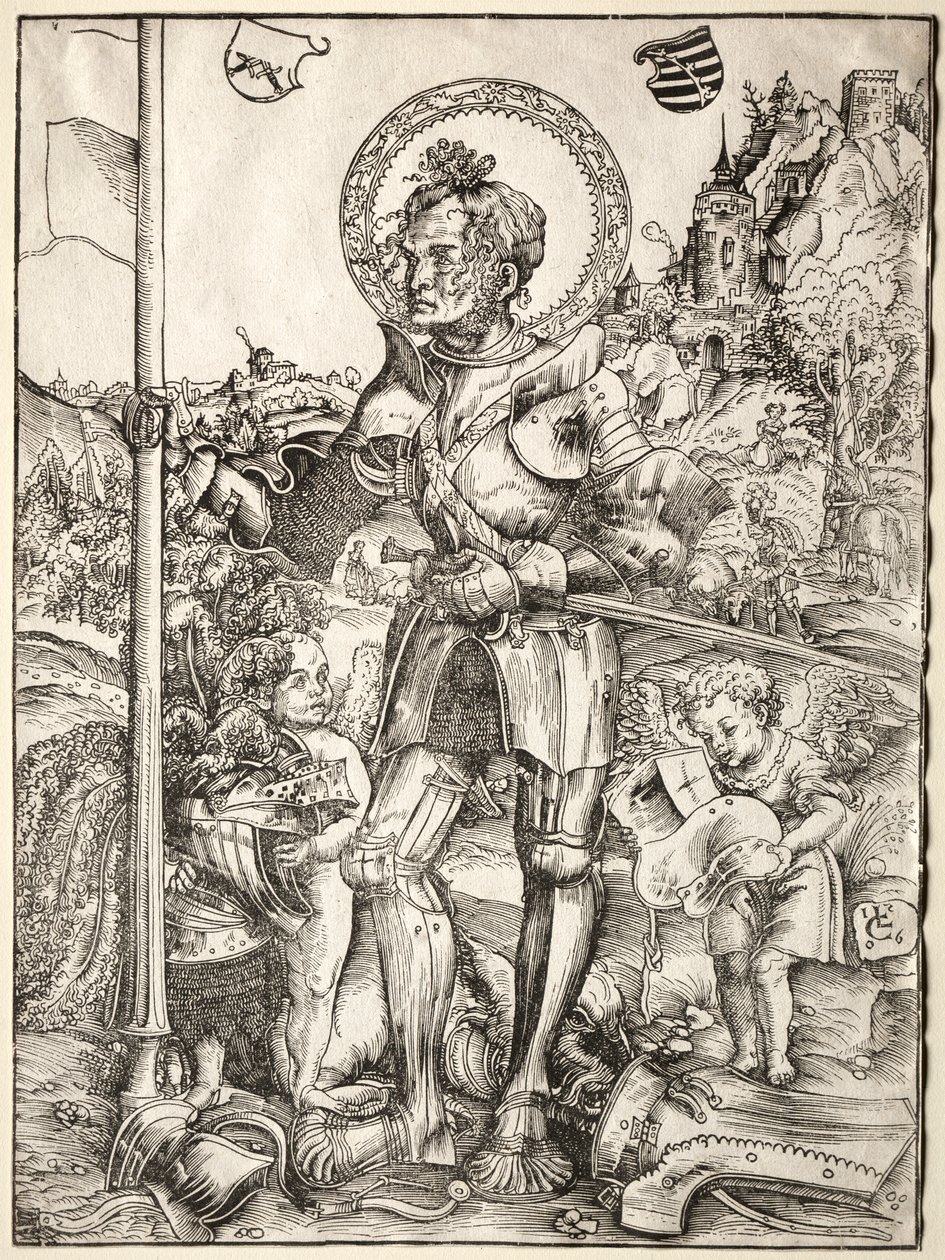 São Jorge em pé de Lucas Cranach