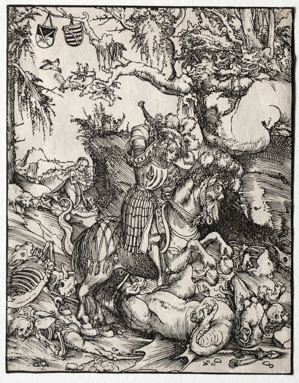São Jorge matando o dragão de Lucas Cranach