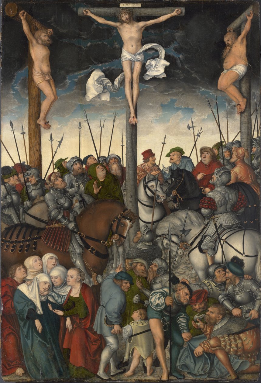 A Crucificação, 1538 de Lucas Cranach