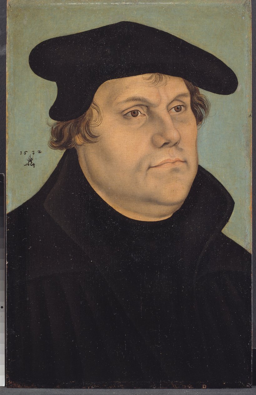 Retrato de Martinho Lutero de Lucas Cranach d.Æ.