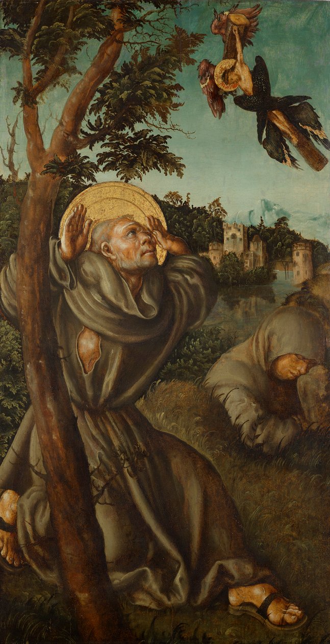 Estigmatização de hl. Franziskus de Lucas Cranach d. Ä.