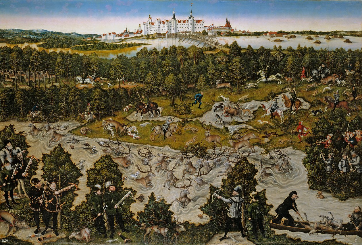 Uma Caça ao Veado de Lucas Cranach the Elder
