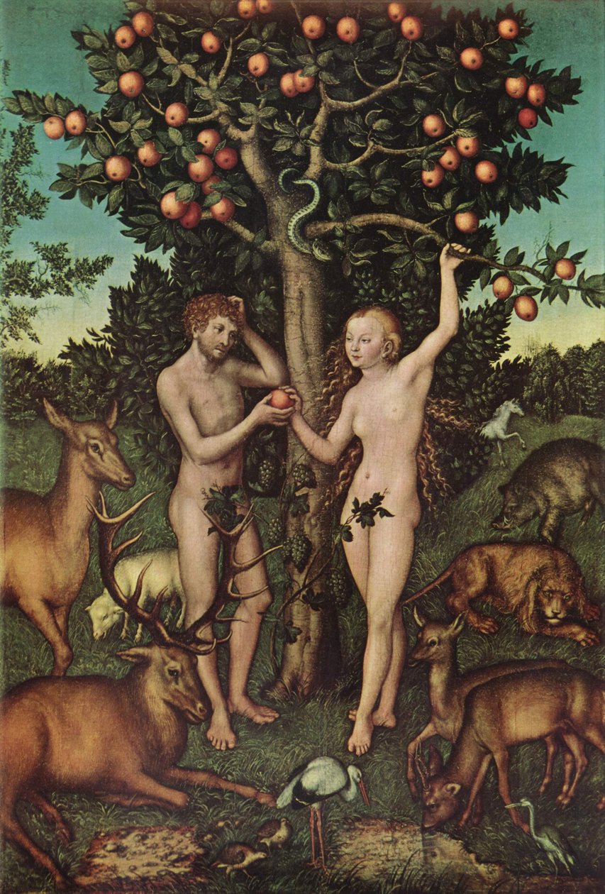 Adão e Eva de Lucas Cranach the Elder