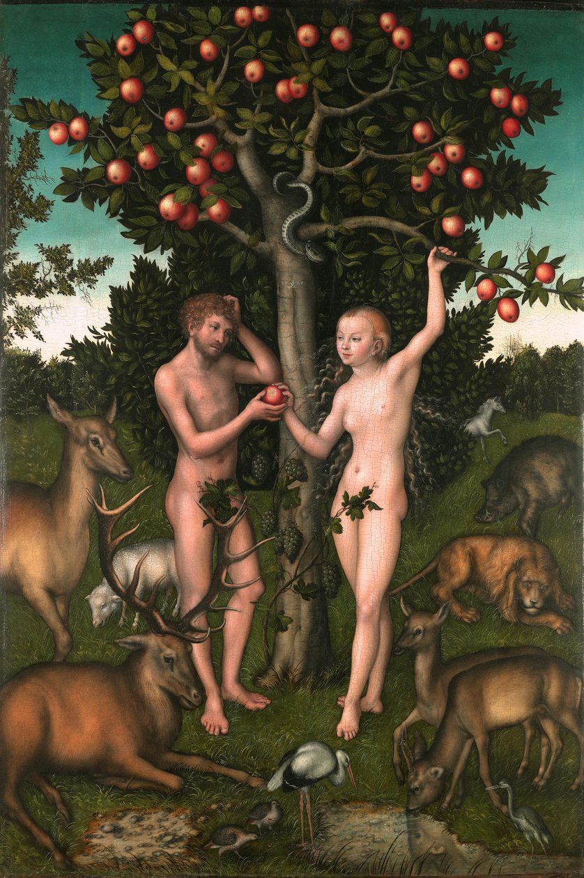Adão e Eva de Lucas Cranach the Elder