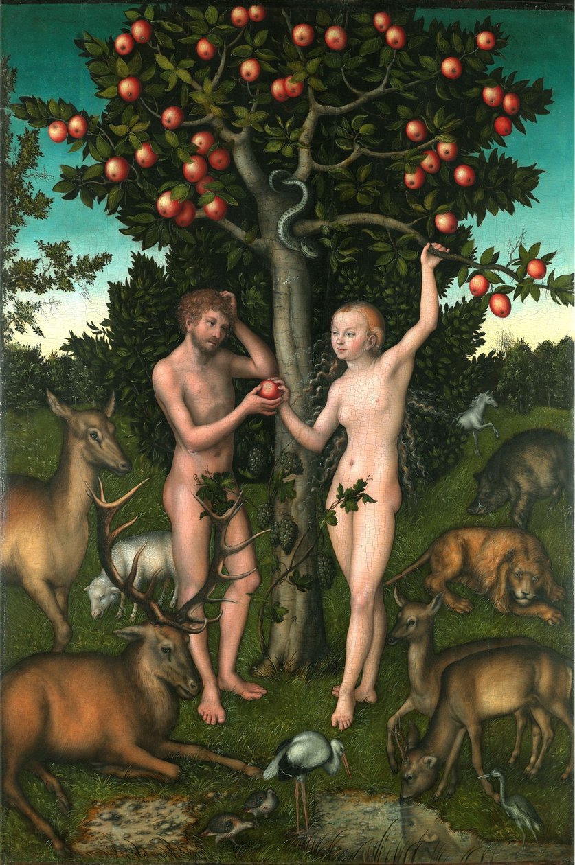 Adão e Eva de Lucas Cranach the Elder