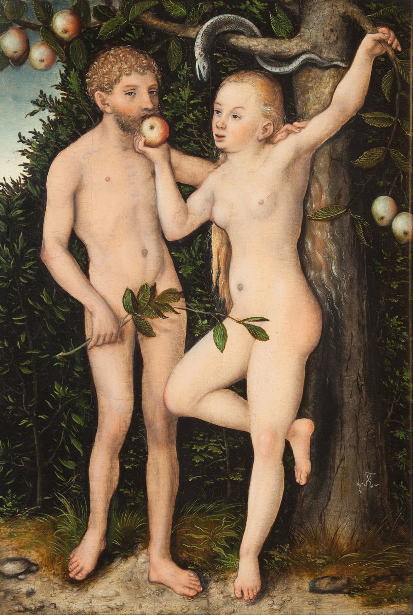 Adão e Eva de Lucas Cranach the Elder