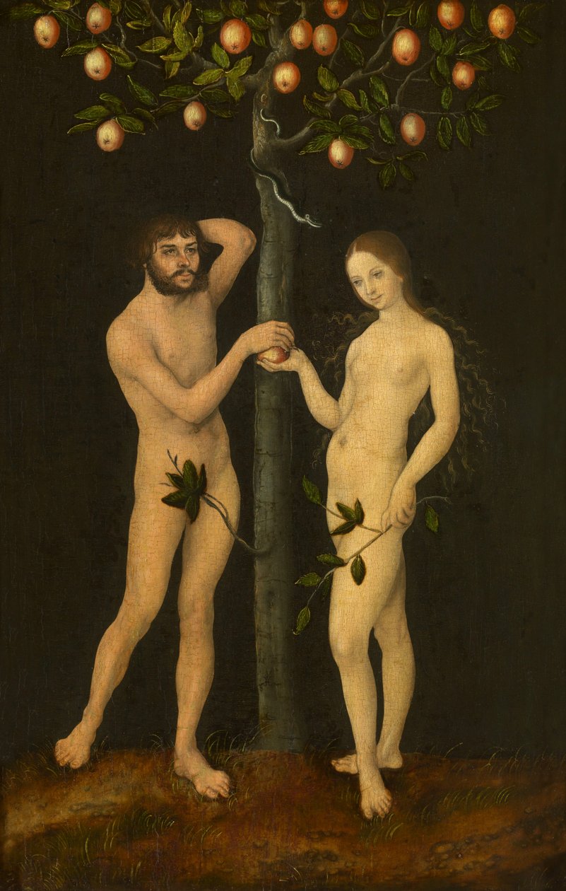 Adão e Eva de Lucas Cranach the Elder